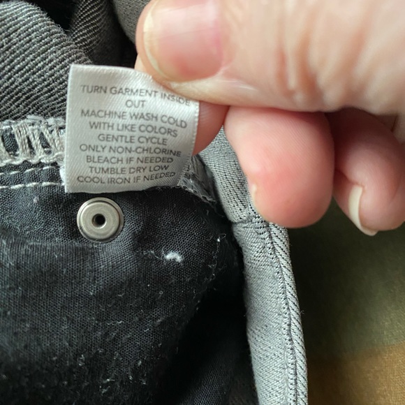 SOLD Christopher & Banks denim jeans gray with fancy back pockets size 14 - Picture 9 of 12